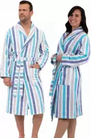 Unisex badjas sjaalkraag - 100% katoen - luxe ochtendjas katoen - maat XL