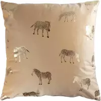 Unique Living Zebra sierkussen - Zebra - Honey - 45x45cm