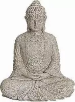 Boeddha beeld marmer look 23 cm