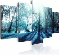 Schilderijen Op Canvas - Schilderij - Blue glade 200x100 - Artgeist Schilderij