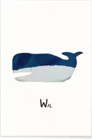 JUNIQE - Poster Wal -20x30 /Blauw