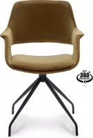 Happy Chairs – Armstoel Paulo – Velvet Goud