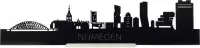 Standing Skyline Nijmegen Zwart hout - 60 cm - Woondecoratie design - Decoratie om neer te zetten - WoodWideCities