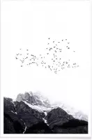 JUNIQE - Poster The Mountains -20x30 /Kleurrijk