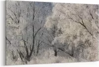 Schilderij - Bevroren bomen — 100x70 cm