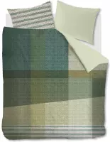Beddinghouse Raffia - Dekbedovertrek - Lits-jumeaux - 260x200/220 cm + 2 kussenslopen 60x70 cm - Green