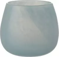 J-Line Vaas Rond Glas Blauw Small