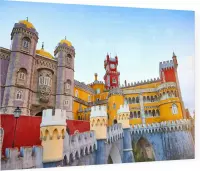 Koninklijk Paleis van Pena in Sintra nabij Lissabon - Foto op Plexiglas - 90 x 60 cm