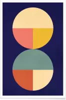 JUNIQE - Poster Divided -30x45 /Kleurrijk