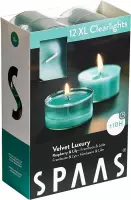 Spaas XL Clearlights Geparfumeerde Waxinelichtjes - Velvet Luxury - Rasberry & Lily - 12 Stuks