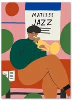 Matisse Abstract Poster 1 - 50x70cm Canvas - Multi-color