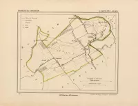 Historische kaart, plattegrond van gemeente Odijk in Utrecht uit 1867 door Kuyper van Kaartcadeau.com