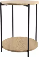 Lisomme Lina ronde houten bijzettafel - Ø40 x H50 cm - Bruin