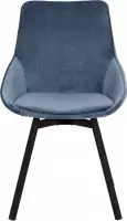 stoelen Manhattan  - blauw  Set van 2