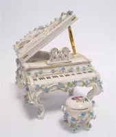 Piano - miniatuur - porselein - 19cm hoog