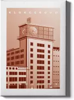 Walljar - Klokgebouw - Muurdecoratie - Poster met lijst