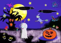 Kinder poster Halloween Griezels