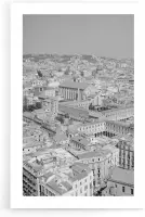 Walljar - View Naples '64 - Zwart wit poster