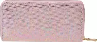 Melady Portemonnee 19x10 cm Roze Kunststof Rechthoek Beurs Geldbeurs Geldbuidel