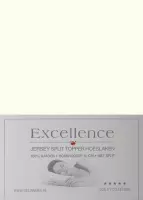 Excellence Jersey Split Topper Hoeslaken - Litsjumeaux - 180x200/210 cm - Natural