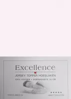 Excellence Jersey Topper Hoeslaken - Tweepersoons - 160x200/210 cm - Soft Pink