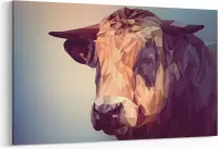 Schilderij - Vector koe — 100x70 cm