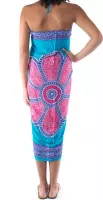 Pareo Sarong Omslagdoek - Donker Turquoise Tosca