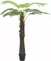 Kunst palmboom met pot 240 cm groen