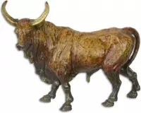 Beeld - Aziatische buffalo - decoratief - brons sculptuur - 35,6 cm hoog