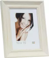 Deknudt Frames S46LF1  15x20cm Fotokader wit geschilderd in landelijke stijl