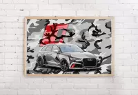 Poster Audi RS - Special - camouflage -91.5 x 61 cm