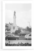 Walljar - Praça Saldanha '69 - Zwart wit poster