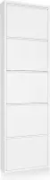 Kave Home - Schoenenrek Ode 50 x 168,5 cm 5 deuren wit