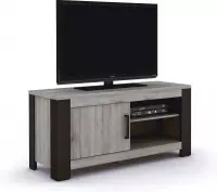 Belfurn - Metz tv meubel 120cm in een grijs decor met zwarte profielen