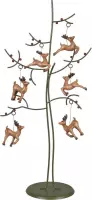 Clayre & Eef - Kuntstof Decoratie Tree 20 x 12 x 44 cm groen XXP0158