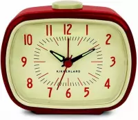 Kikkerland Retro Wekker Rood - Classic Alarm Clock - Vintage - Slaapkamer accessoire