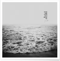 JUNIQE - Poster Tide x Johnny Cash -30x30 /Grijs