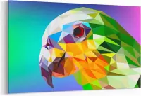 Schilderij - Vector papegaai — 90x60 cm