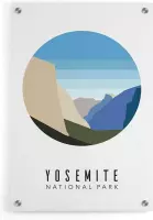 Walljar - Yosemite Valley United States III - Muurdecoratie - Plexiglas schilderij