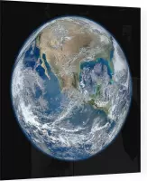 Blue Marble 2012 Planet Earth (aarde) - Foto op Plexiglas - 80 x 80 cm