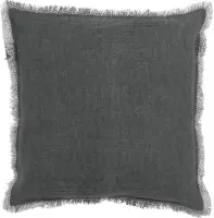 BURTO - Kussenhoes van katoen Charcoal Gray 45x45 cm - grijs