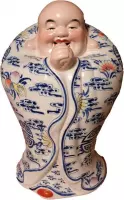 Fine Asianliving Lucky Chinese Boeddha Porselein Handgemaakt Geluk Staand