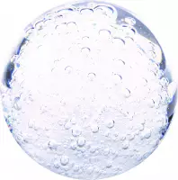 Glasobject Stardust bulb niet transparant mini urn glas wit