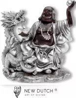 Boeddha met draak , buddha, budha. beeld, figuur