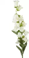 Viv! Home Luxuries Campanula - zijden bloem - wit- 90cm - topkwaliteit