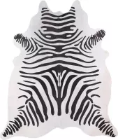 Koeienhuid Zebra vloerkleed - By Max - 200x200 - Dierenvellen