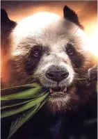 Hungry Panda Aluminium 70x100 cm botanische jungle dieren wanddecoratie