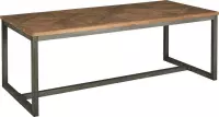 Eetkamertafel | mascio | gerecycled teakhout | blackwash | 180 x 90 x 78(h) cm