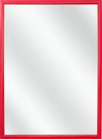 Spiegel met Kunststof Lijst - Rood -  24 x 24 cm