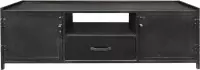 Brix | TV meubel |  Lynn | gecoat staal | 150x52x40 cm | zwart